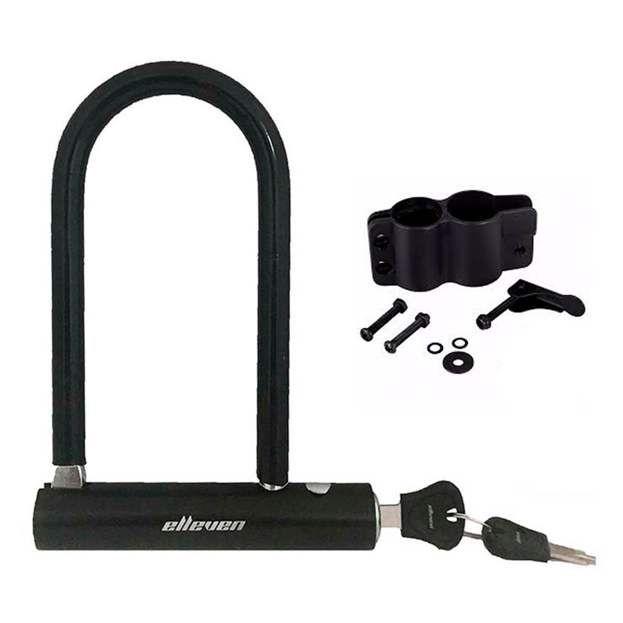 Cadeado U-Lock Elleven em Aço 140x210mm para Bike e Moto Cadeado U-Lock Elleven em Aço 140x210mm para Bike e Moto