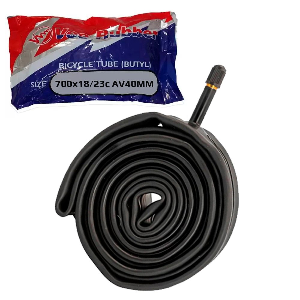 Par Câmara de Ar Vee Rubber 700x18/23c AV 40mm + Espátulas Par Câmara de Ar Vee Rubber 700x18/23c AV 40mm + Espátulas