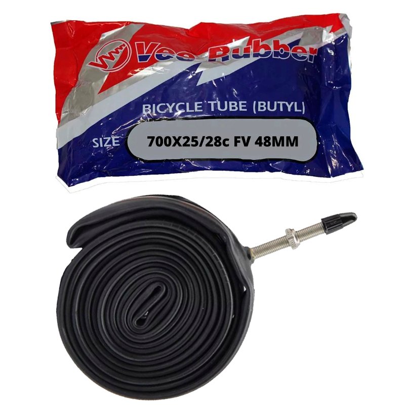 Câmara 700x25/28 Válvula Presta 48mm Road Bike | Vee Rubber Câmara 700x25/28 Válvula Presta 48mm Road Bike | Vee Rubber