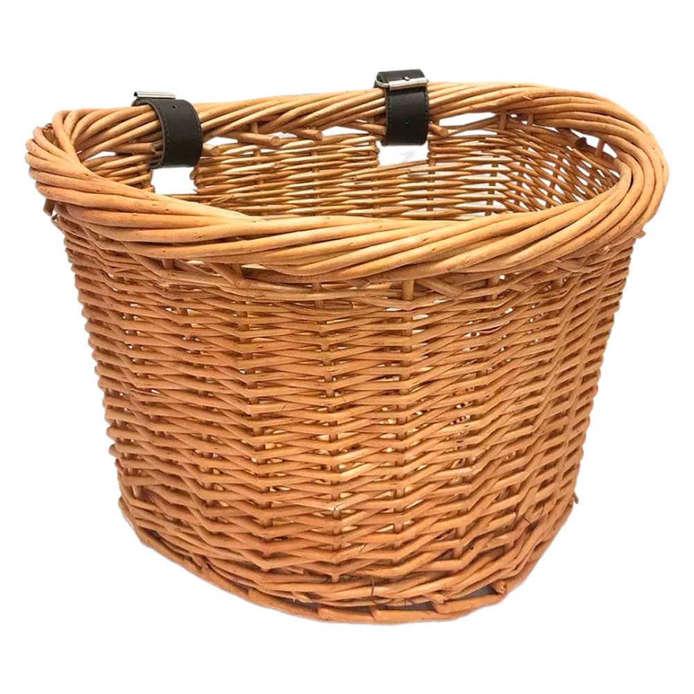 Cesta de Vime Removível para Bike Estilo Retrô Vintage Cesta de Vime Removível para Bike Estilo Retrô Vintage