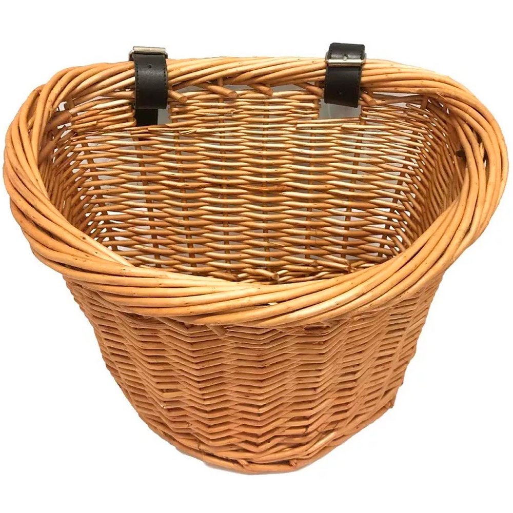Cesta de Vime Removível para Bike Estilo Retrô Vintage Cesta de Vime Removível para Bike Estilo Retrô Vintage