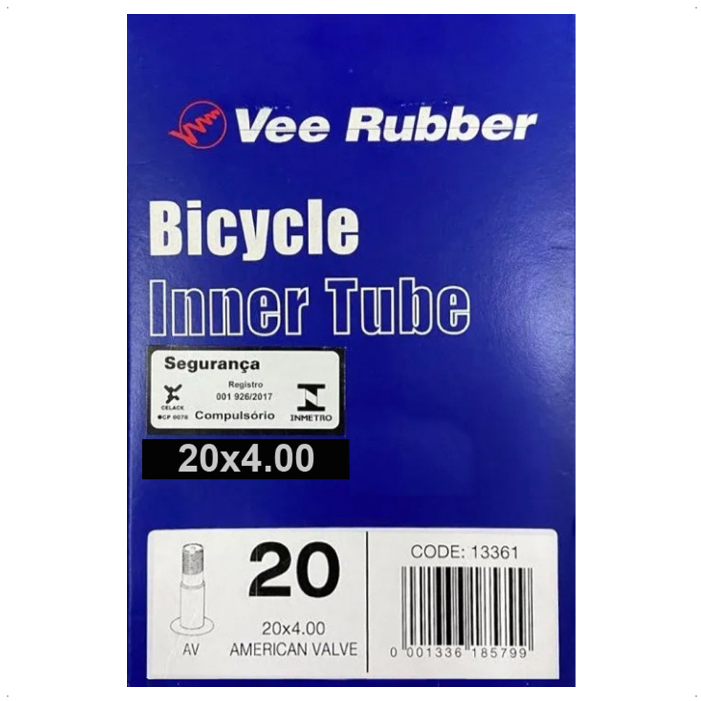 Câmara de Ar Fat Bike 20 x 4.00 Bico Grosso 40mm Câmara de Ar Fat Bike 20 x 4.00 Bico Grosso 40mm