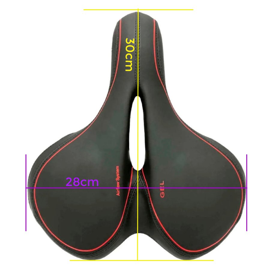 Selim Elleven Gel Extra Conforto com Elastômero e Carrinho Selim Elleven Gel Extra Conforto com Elastômero e Carrinho