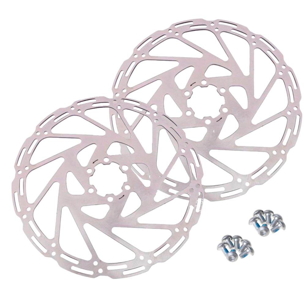 Par Disco de Freio 160mm Inox para Bike Compatível Tektro Par Disco de Freio 160mm Inox para Bike Compatível Tektro