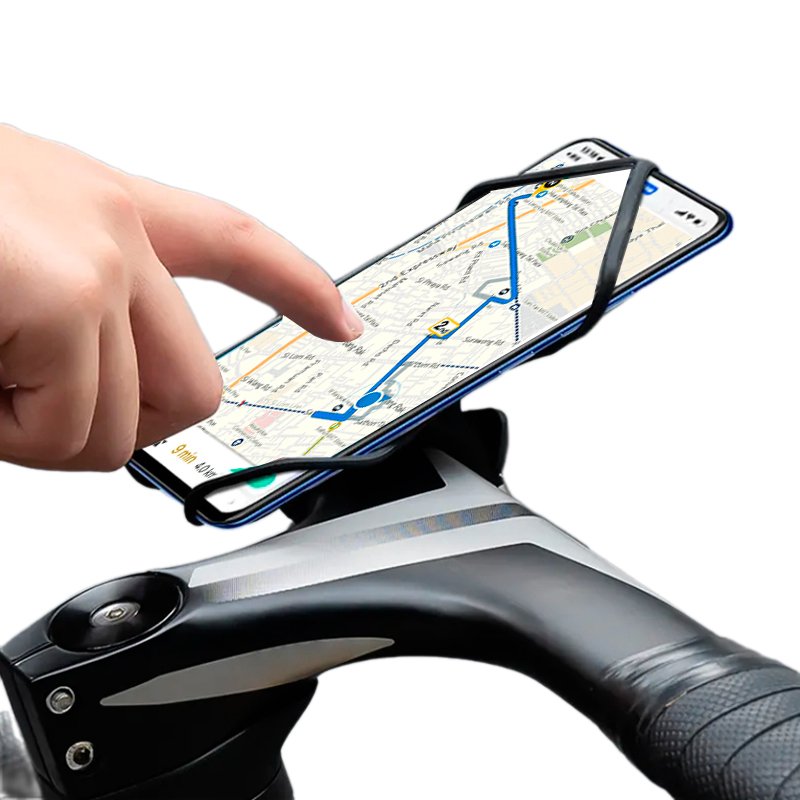 Suporte de Celular iPhone Moto Samsung em Silicone para Bike Suporte de Celular iPhone Moto Samsung em Silicone para Bike
