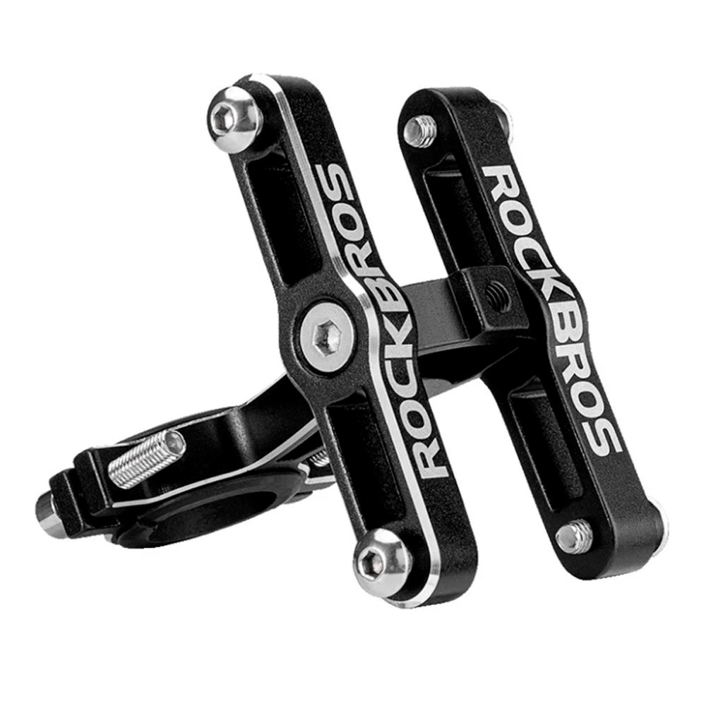 Suporte 2 Caramanhola Garrafa Fixação Guidão Canote Rockbros Suporte 2 Caramanhola Garrafa Fixação Guidão Canote Rockbros