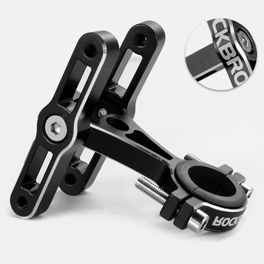 Suporte 2 Caramanhola Garrafa Fixação Guidão Canote Rockbros Suporte 2 Caramanhola Garrafa Fixação Guidão Canote Rockbros