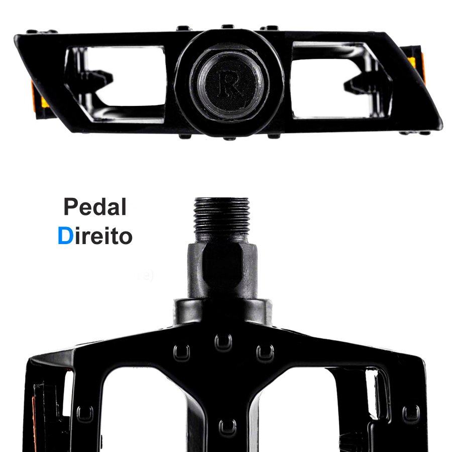 Pedal Plataforma Alumínio 9/16 Rosca Grossa MTB GTA Pedal Plataforma Alumínio 9/16 Rosca Grossa MTB GTA