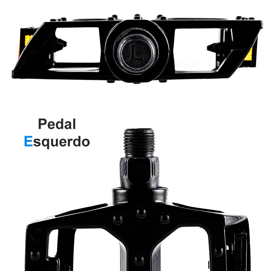 Pedal Plataforma Alumínio 9/16 Rosca Grossa MTB GTA Pedal Plataforma Alumínio 9/16 Rosca Grossa MTB GTA