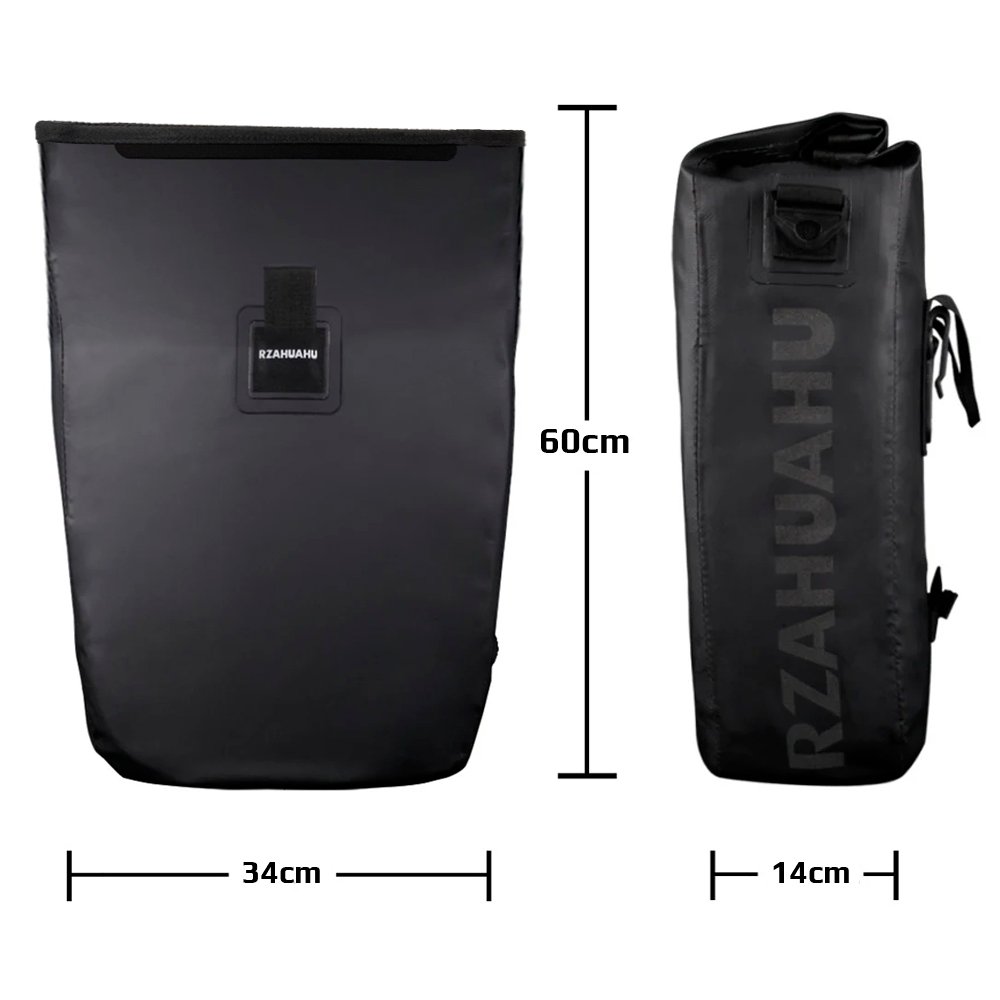 Par de Alforge para Bike 100% Impermeável Estanque 50l Para Bagageiro Par de Alforge para Bike 100% Impermeável Estanque 50l Para Bagageiro