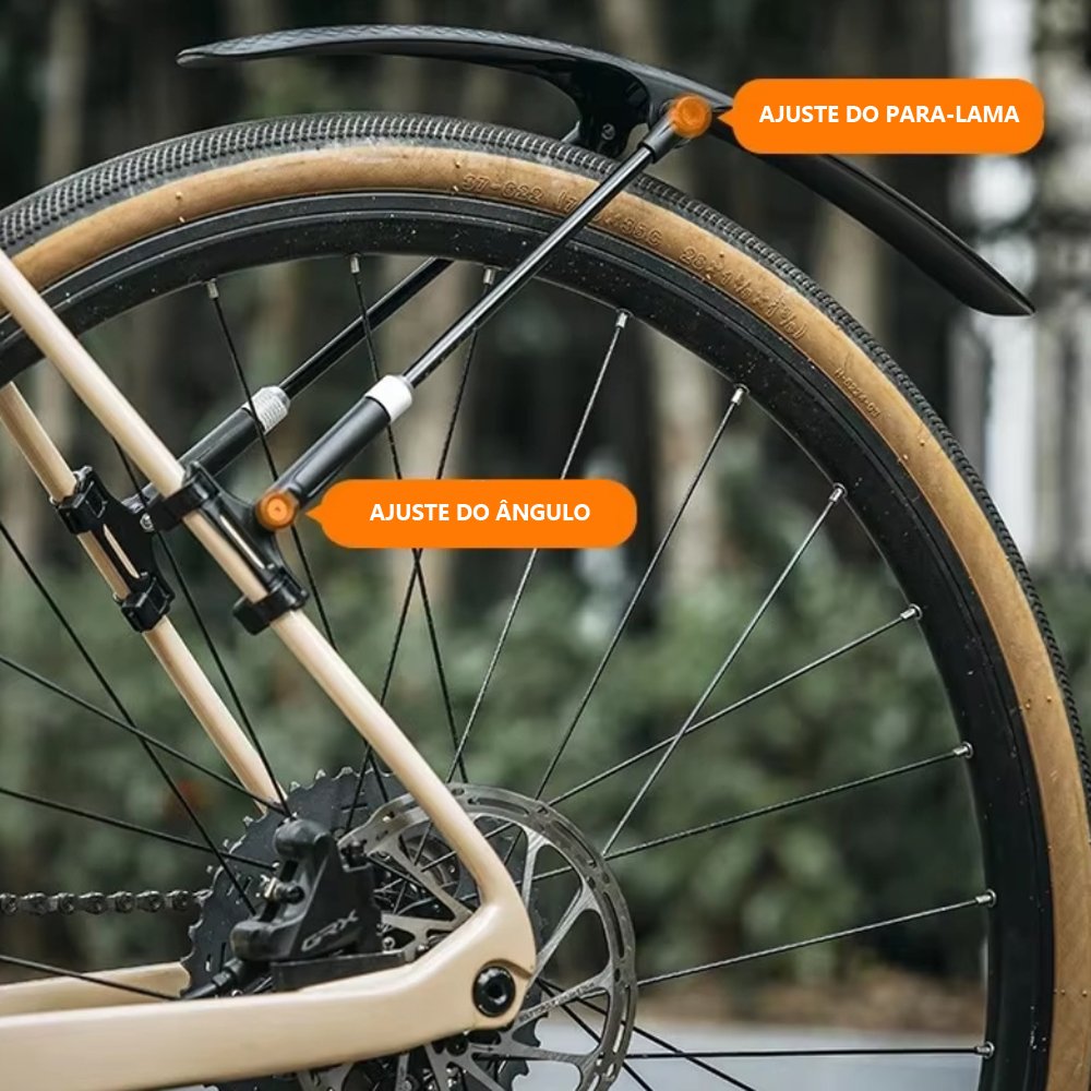 Paralama Ajustável Resistente para Bike Speed, Road e Gravel Paralama Ajustável Resistente para Bike Speed, Road e Gravel
