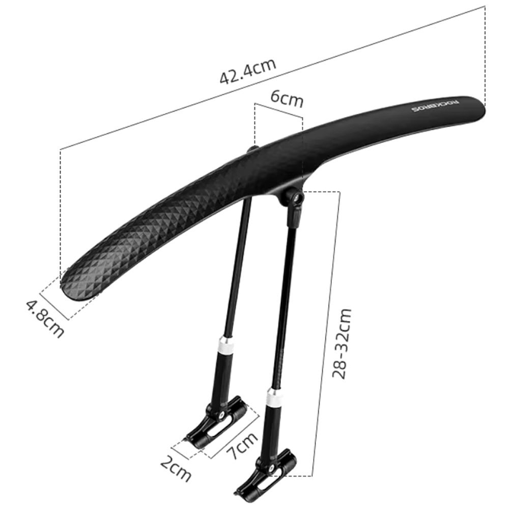 Paralama Ajustável Resistente para Bike Speed, Road e Gravel Paralama Ajustável Resistente para Bike Speed, Road e Gravel