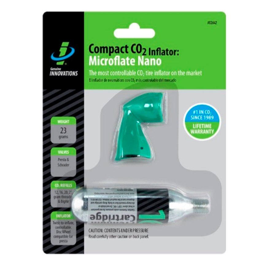 Bomba de CO2 para Bike 16g | Válvulas Presta e Schrader Bomba de CO2 para Bike 16g | Válvulas Presta e Schrader