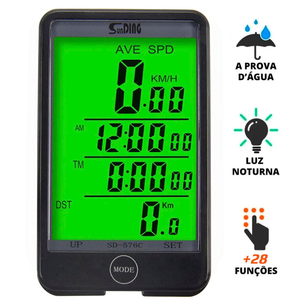 Ciclo Computador Velocímetro Para Bike Sem Fio 28 Funções Ciclo Computador Velocímetro Para Bike Sem Fio 28 Funções
