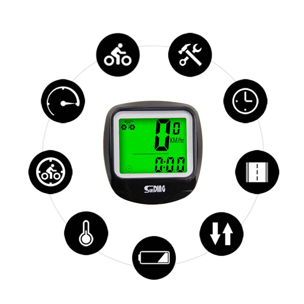 CicloComputador Bike 22 Funções Calorias Treino Rolo Outdoor CicloComputador Bike 22 Funções Calorias Treino Rolo Outdoor