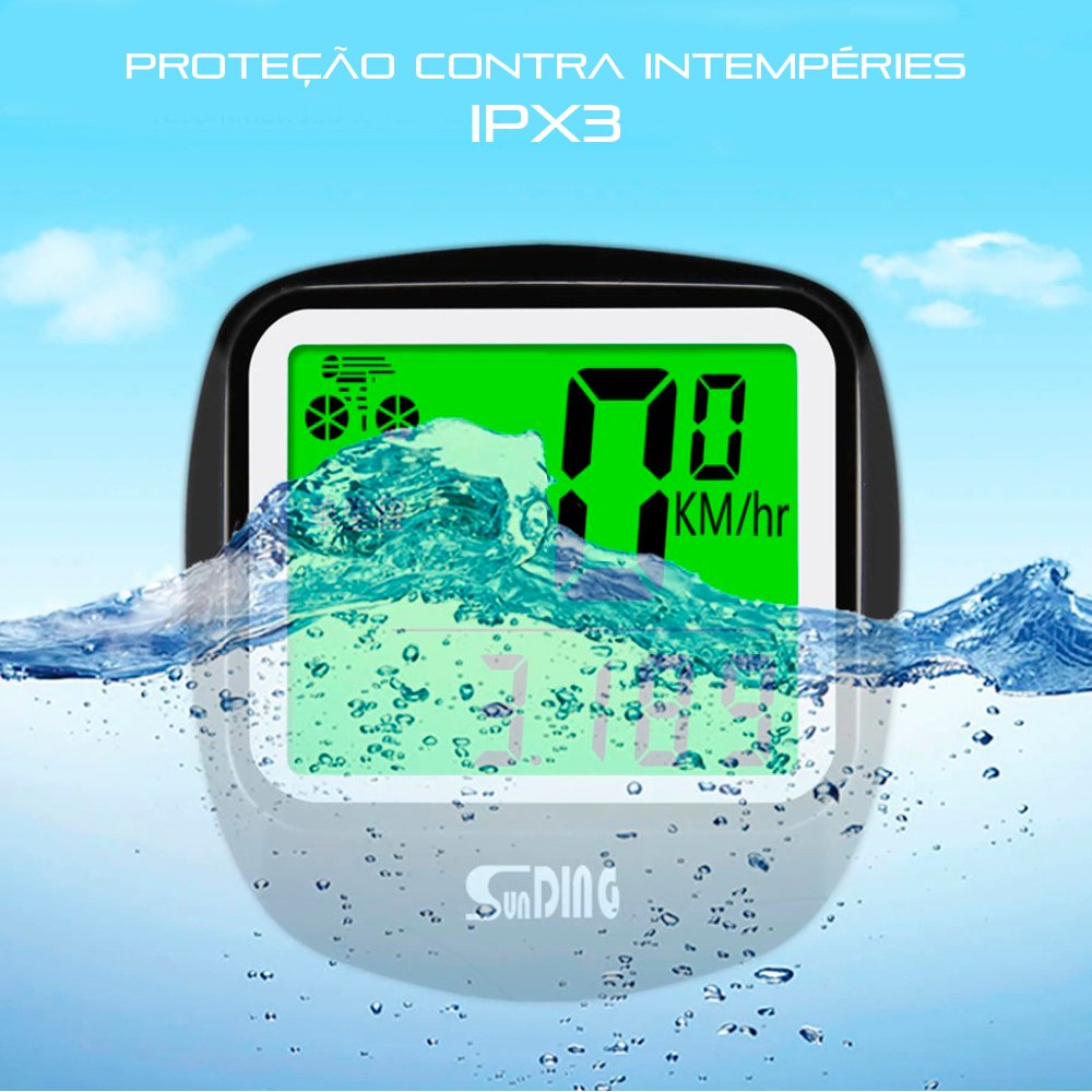 CicloComputador Bike 22 Funções Calorias Treino Rolo Outdoor CicloComputador Bike 22 Funções Calorias Treino Rolo Outdoor