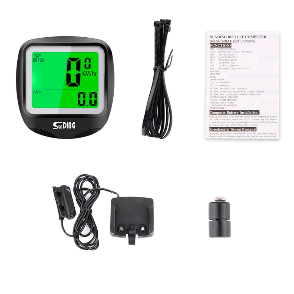 CicloComputador Bike 22 Funções Calorias Treino Rolo Outdoor CicloComputador Bike 22 Funções Calorias Treino Rolo Outdoor