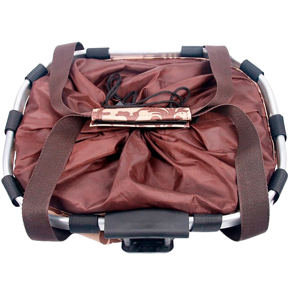 Cesta para Bike Marrom Tribal - Pets, Compras e Turismo Cesta para Bike Marrom Tribal - Pets, Compras e Turismo