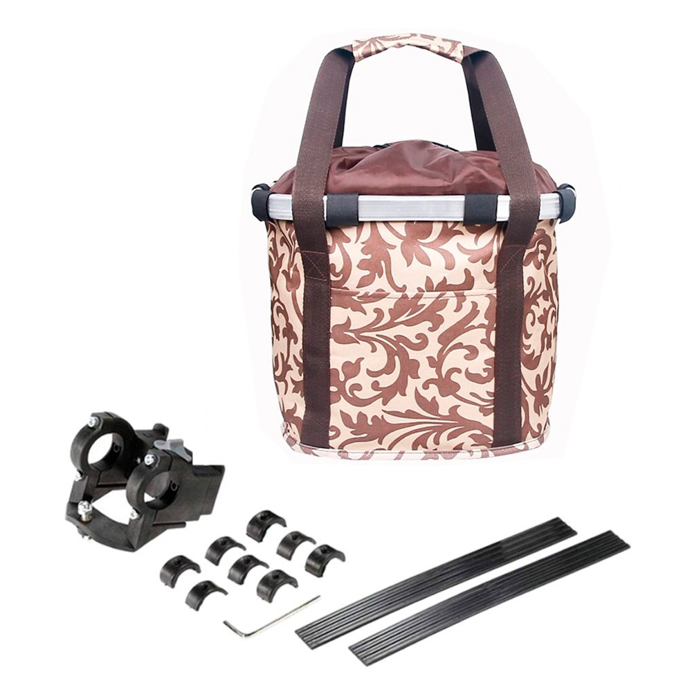 Cesta para Bike Marrom Tribal - Pets, Compras e Turismo Cesta para Bike Marrom Tribal - Pets, Compras e Turismo