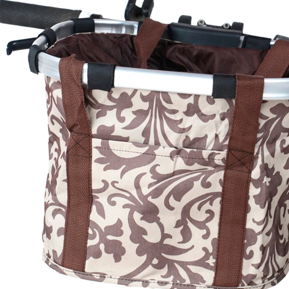 Cesta para Bike Marrom Tribal - Pets, Compras e Turismo Cesta para Bike Marrom Tribal - Pets, Compras e Turismo
