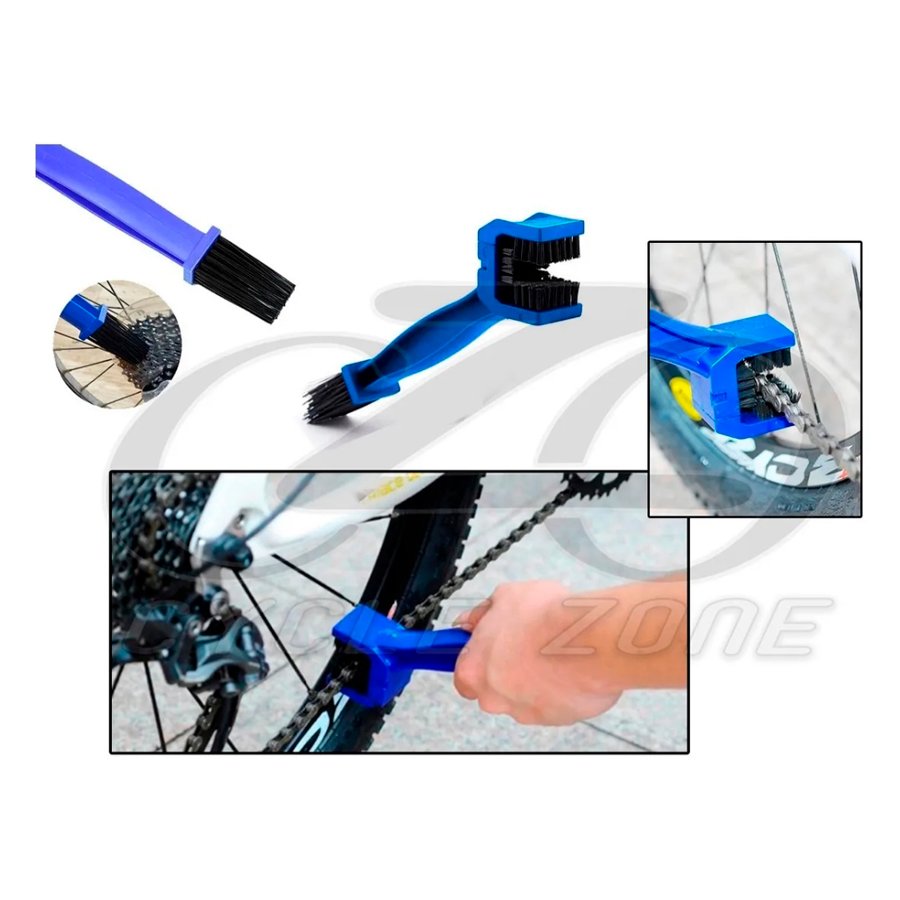 Kit Limpeza Bike 9 em 1 Escovas Desengraxante e Lube Cera Kit Limpeza Bike 9 em 1 Escovas Desengraxante e Lube Cera