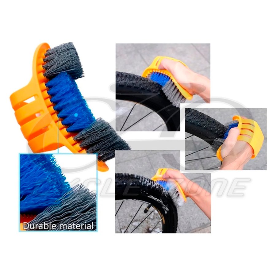 Kit Limpeza Bike 9 em 1 Escovas Desengraxante e Lube Cera Kit Limpeza Bike 9 em 1 Escovas Desengraxante e Lube Cera