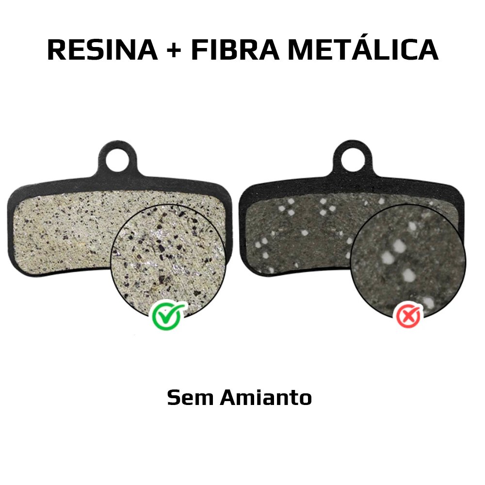 Pastilha para Freio Shimano Zee Saint 4 Pistões Bike 2 Pares Pastilha para Freio Shimano Zee Saint 4 Pistões Bike 2 Pares