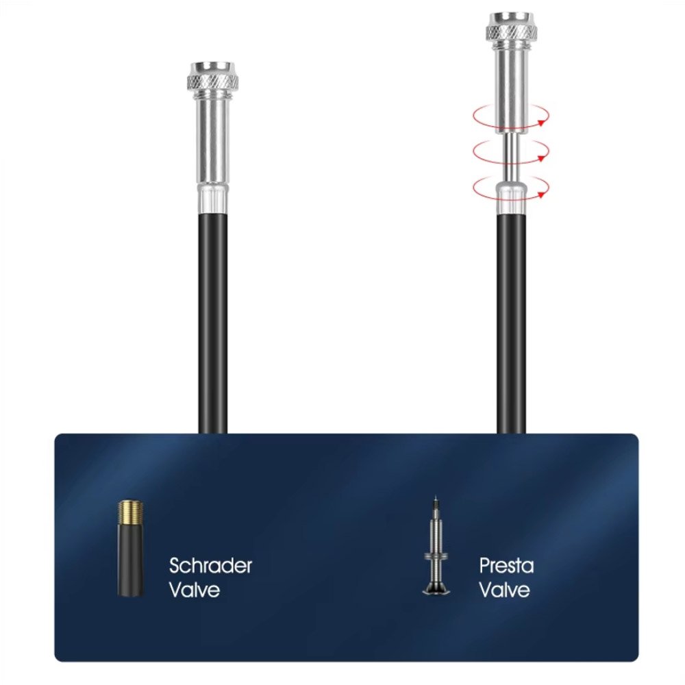 Bomba de Ar Portátil Bike 130PSI CNC Schrader e Presta Bomba de Ar Portátil Bike 130PSI CNC Schrader e Presta