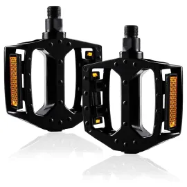 Par De Pedal Plataforma Alumínio Rosca Grossa 9/16 Bike Leve